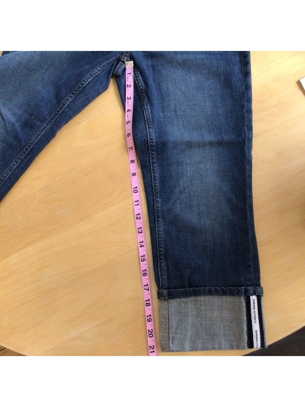BANANA republic pedal pusher pants jeans stretchy cotton blend medium rise 28/6 - Picture 9 of 12